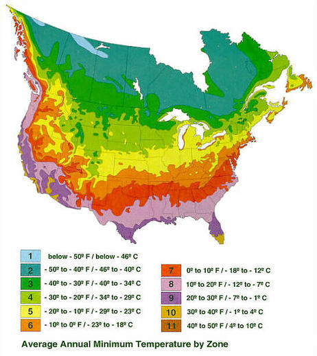 North American Plant Hardiness Zones